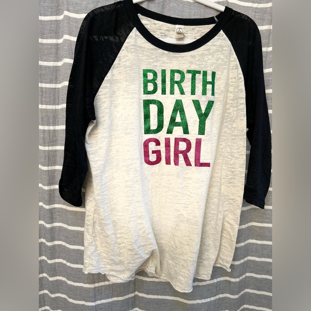 Birthday Girl Glitter Boutique Shirt